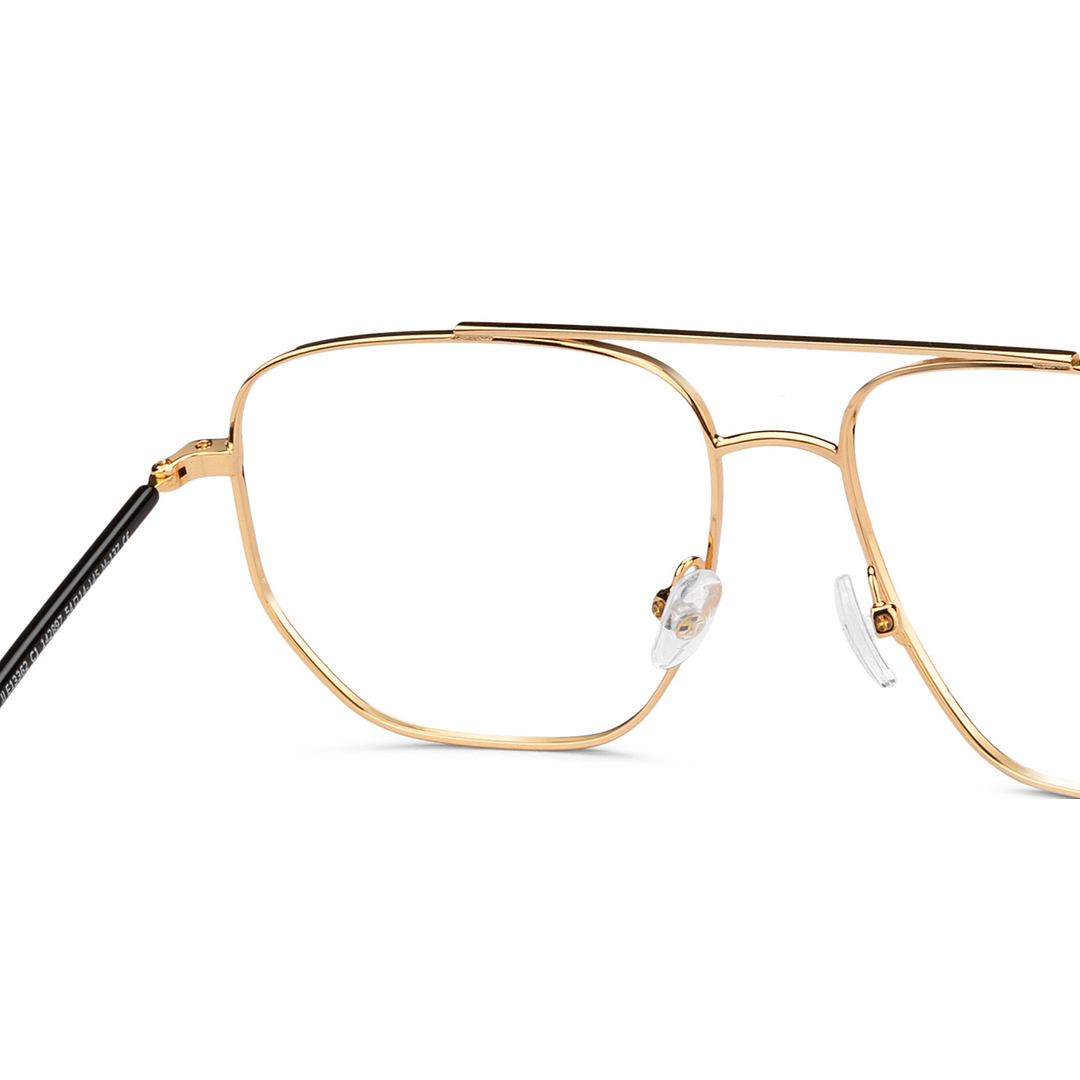 John Jacobs Online Gold Full Rim Square right side