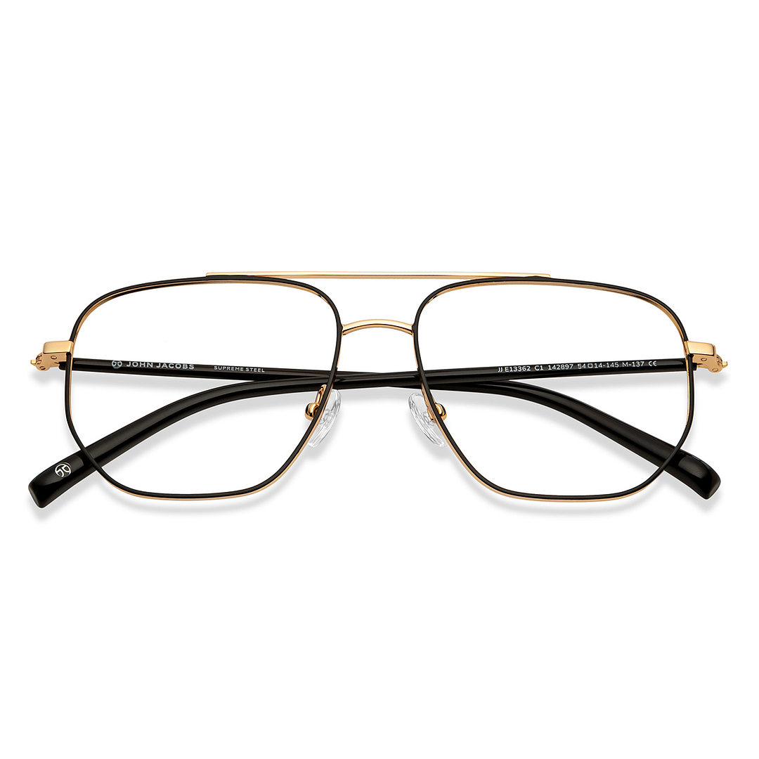 John Jacobs Online Gold Full Rim Square left side