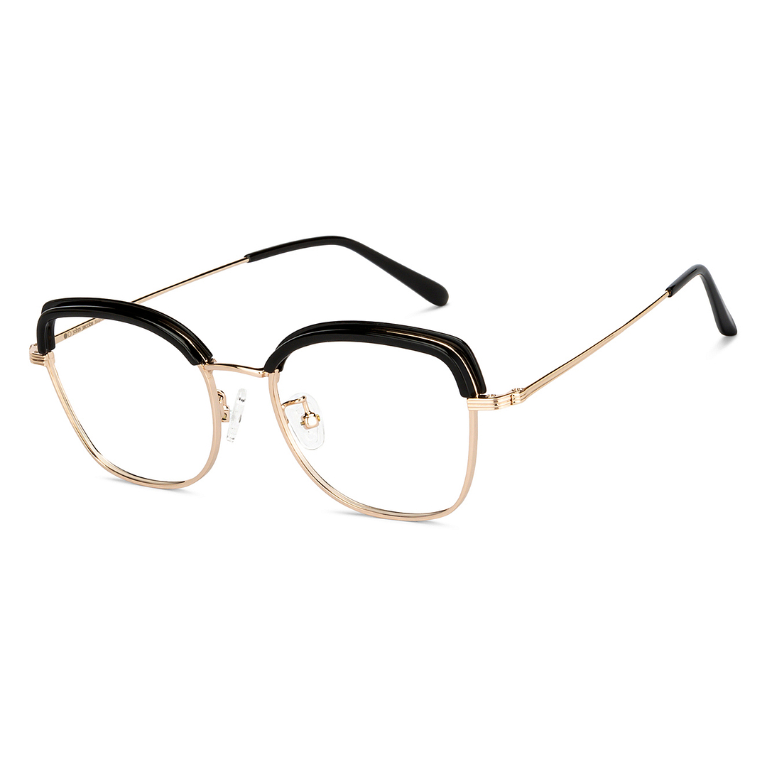 John Jacobs Online Black Full Rim Geometric left side