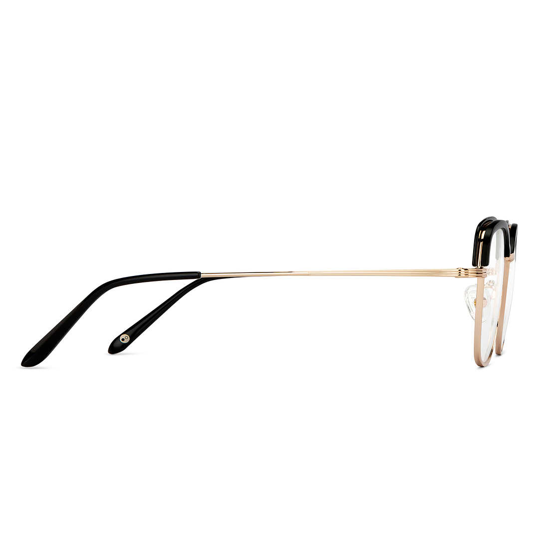 John Jacobs Online Black Full Rim Geometric left side
