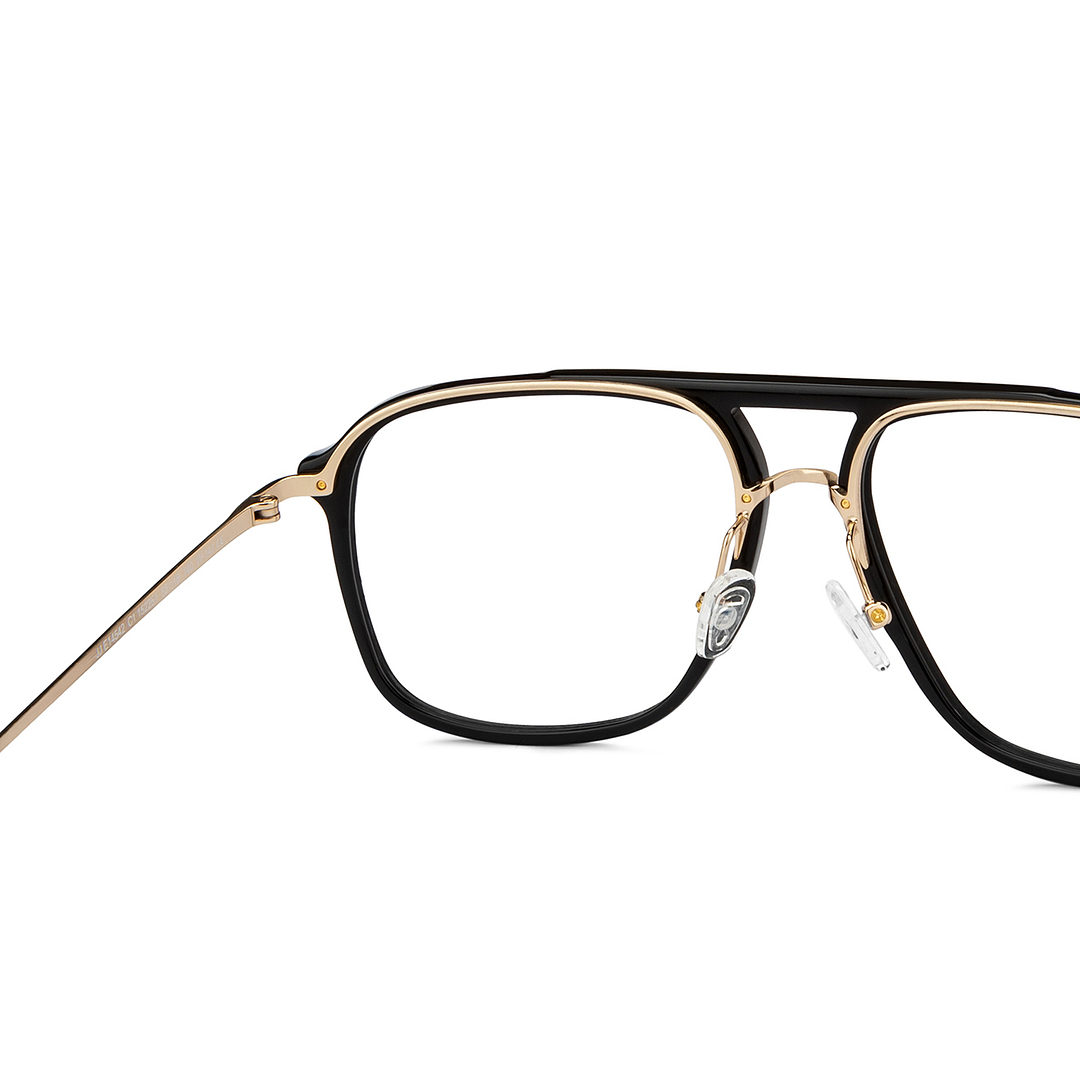 John Jacobs Online Black Full Rim Square right side