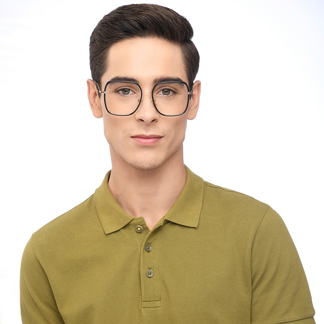 John Jacobs Online Black Full Rim Square right side