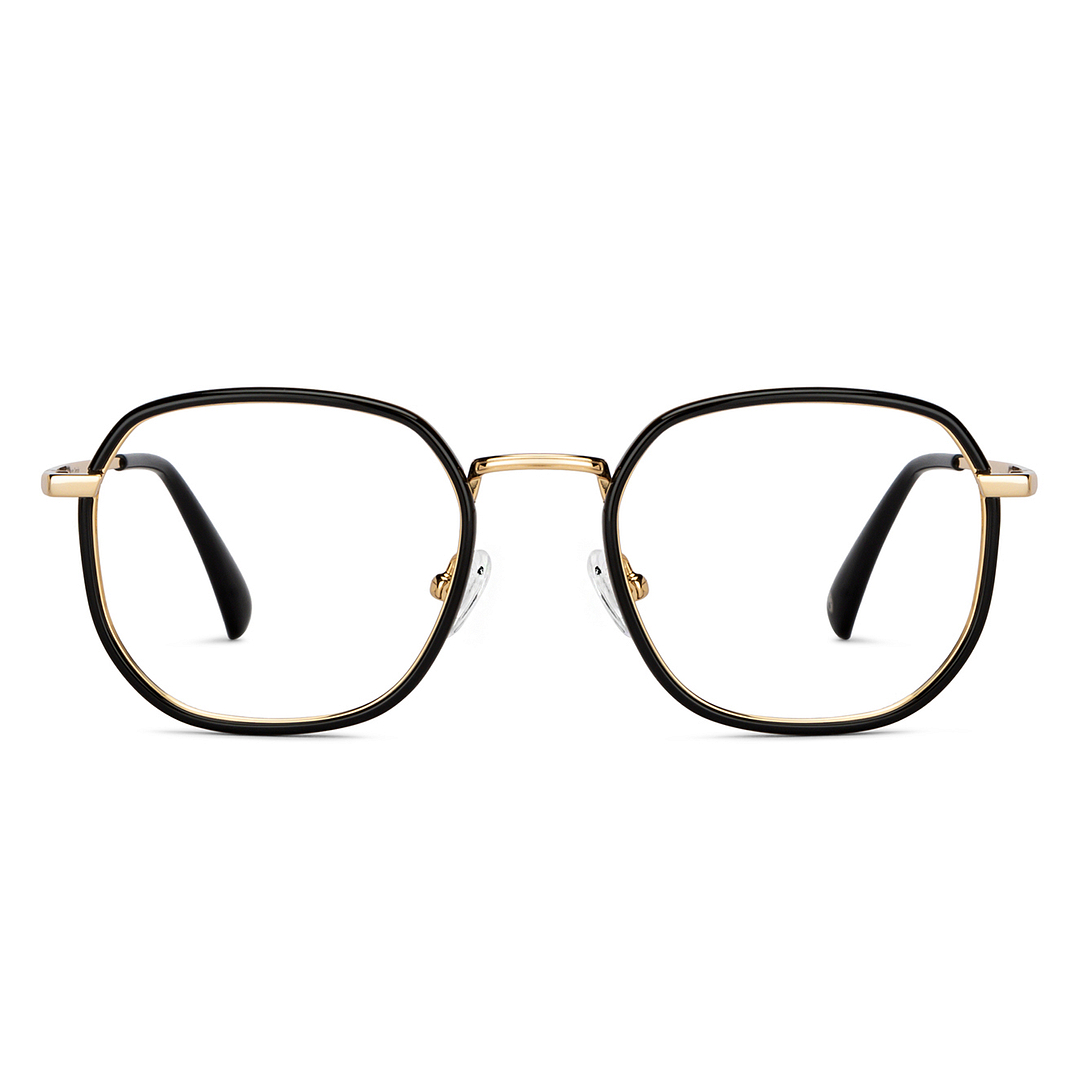 John Jacobs Black Full Rim Geometric right side