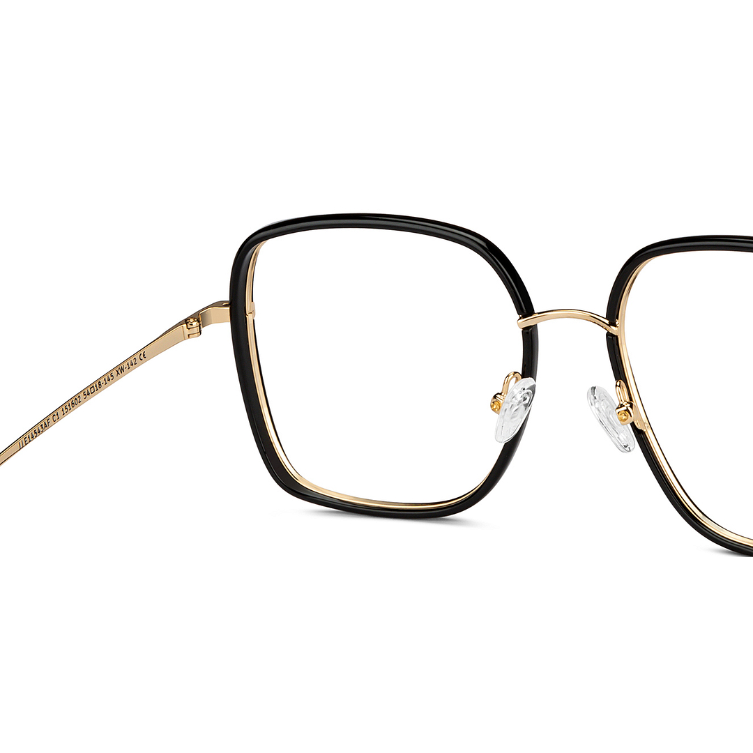 John Jacobs Online Black Full Rim Square right side