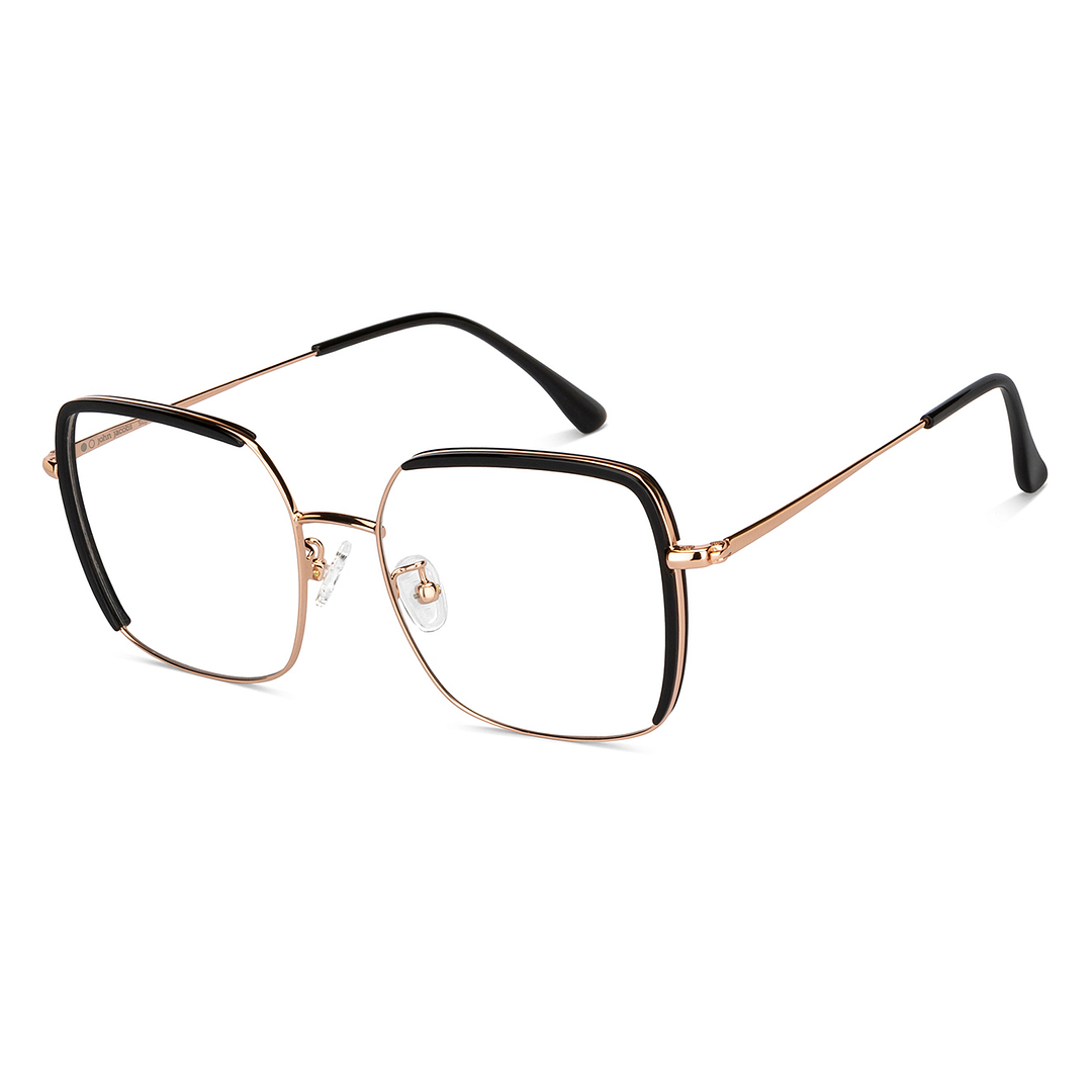 John Jacobs Black Full Rim Square right side