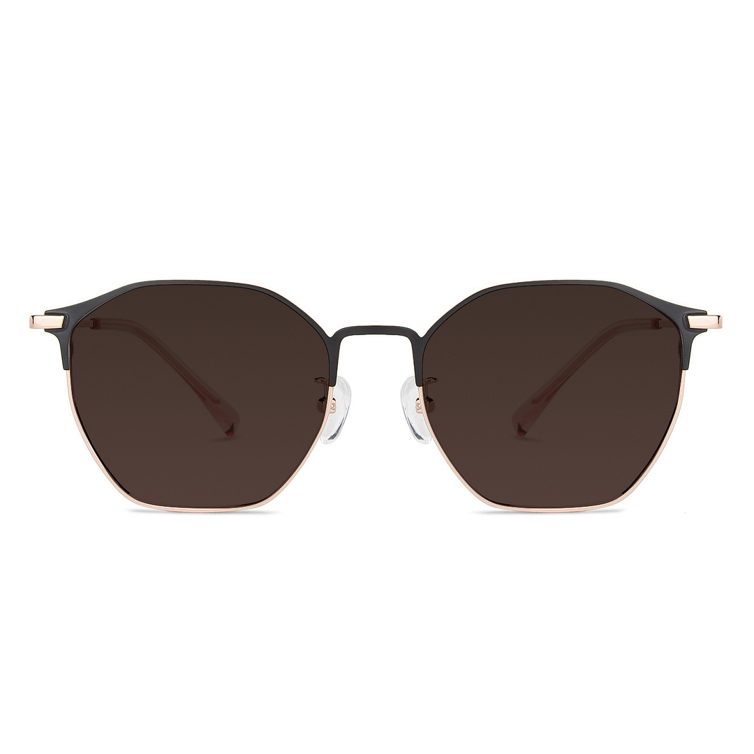 John Jacobs Gold Full Rim Clubmaster right side