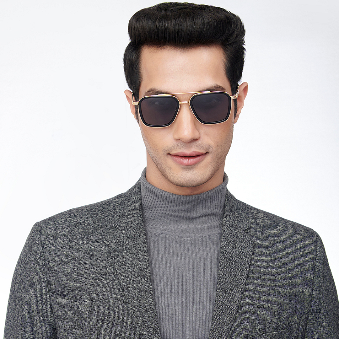 John Jacobs Online Black Full Rim Square left side