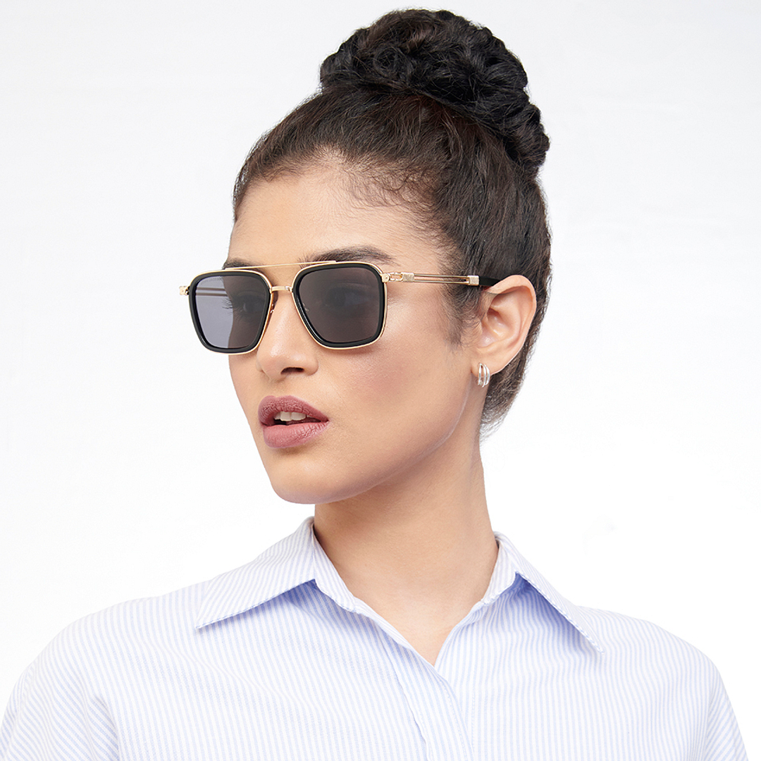 John Jacobs Online Black Full Rim Square left side