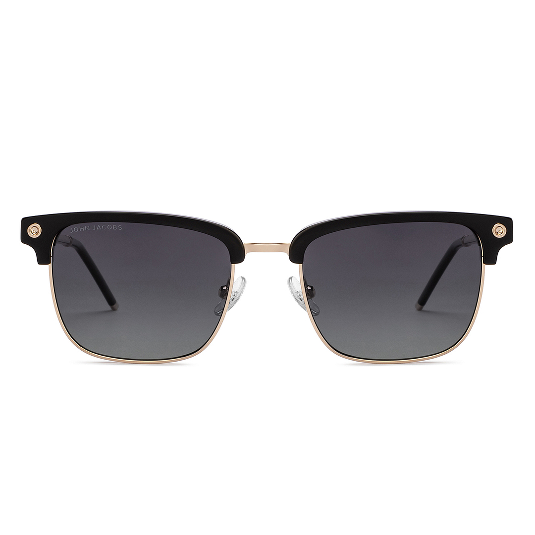 John Jacobs Online Black Full Rim Clubmaster right side