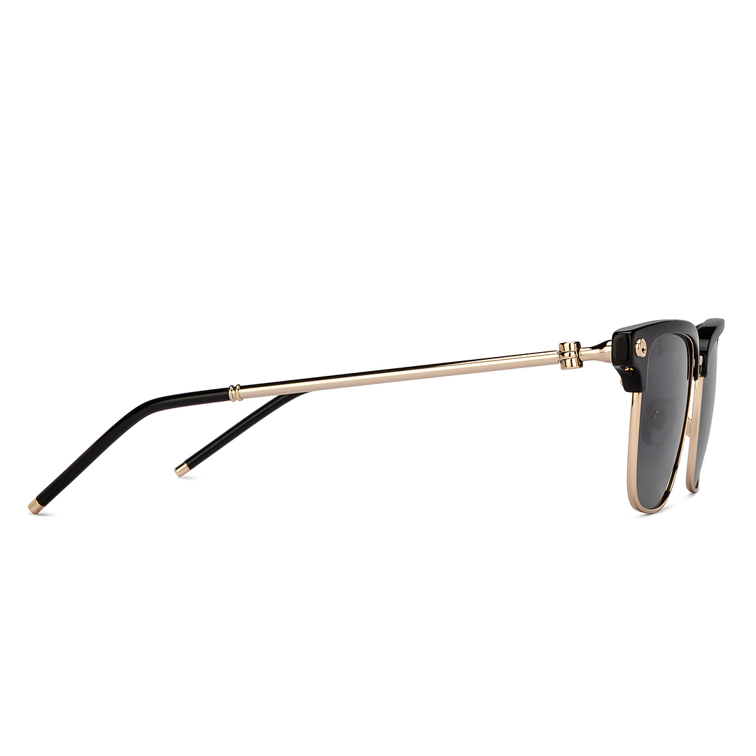 John Jacobs Online Black Full Rim Clubmaster left side