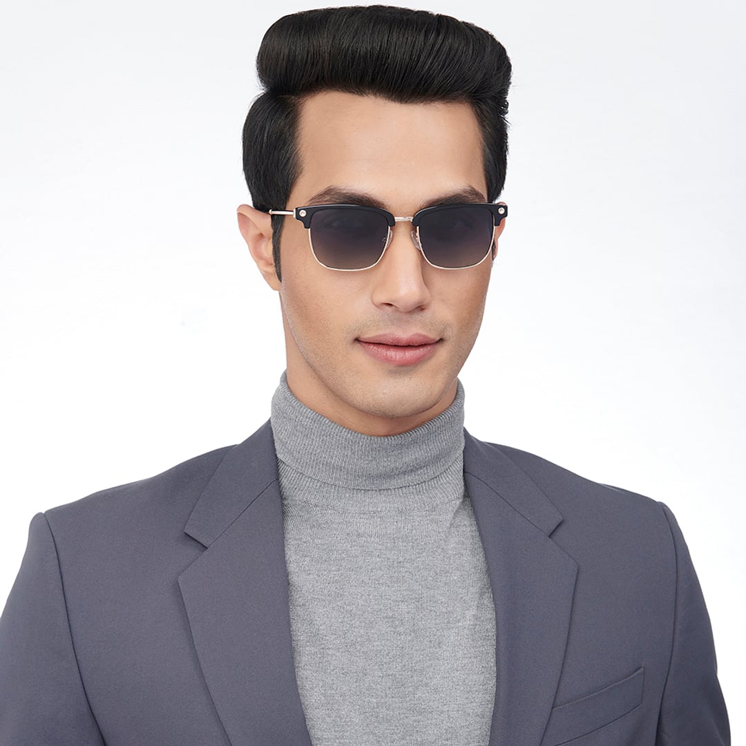 John Jacobs Online Black Full Rim Clubmaster right side