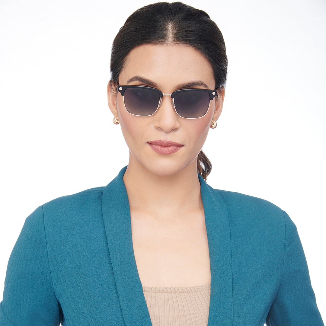 John Jacobs Online Black Full Rim Clubmaster right side