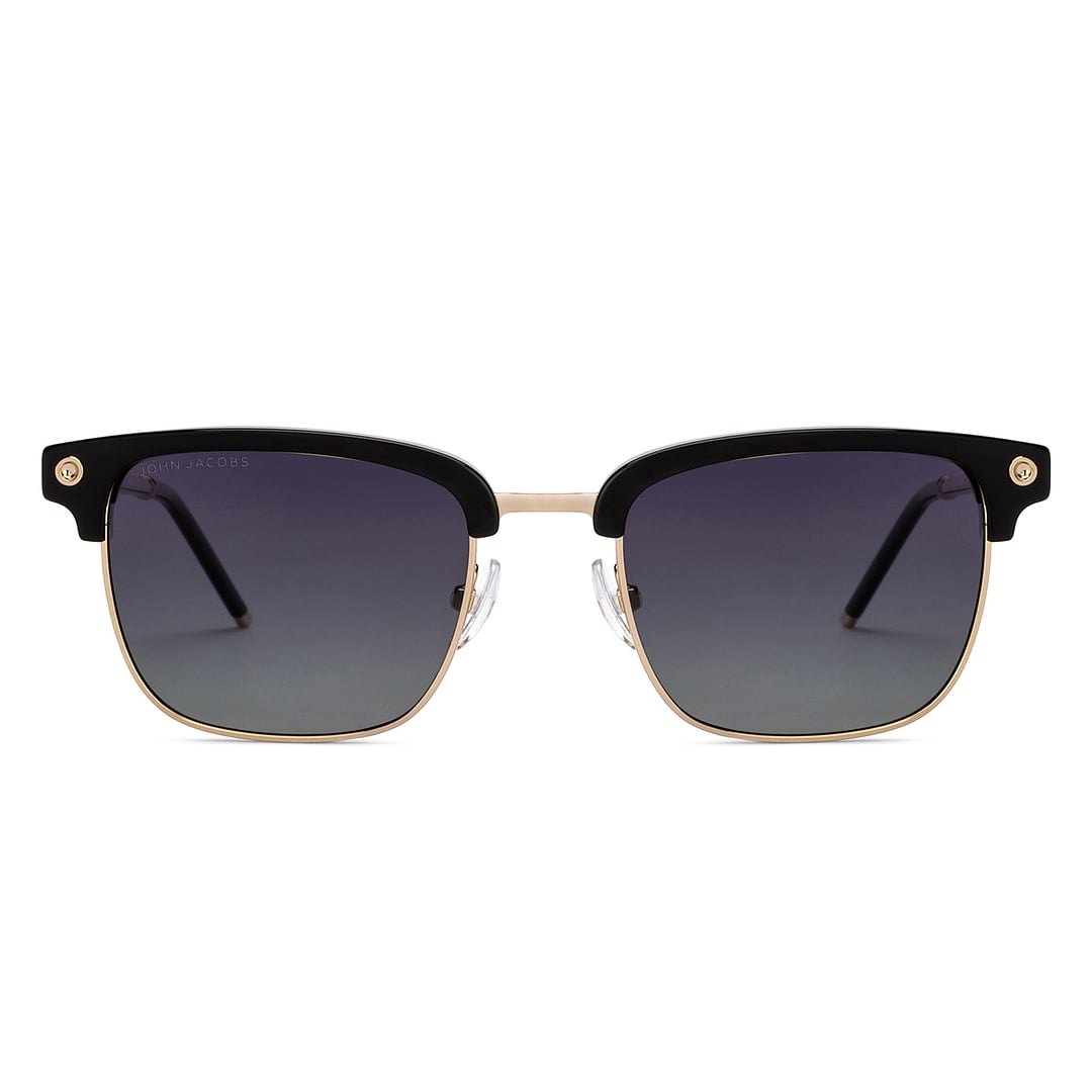 John Jacobs Online Black Full Rim Clubmaster right side