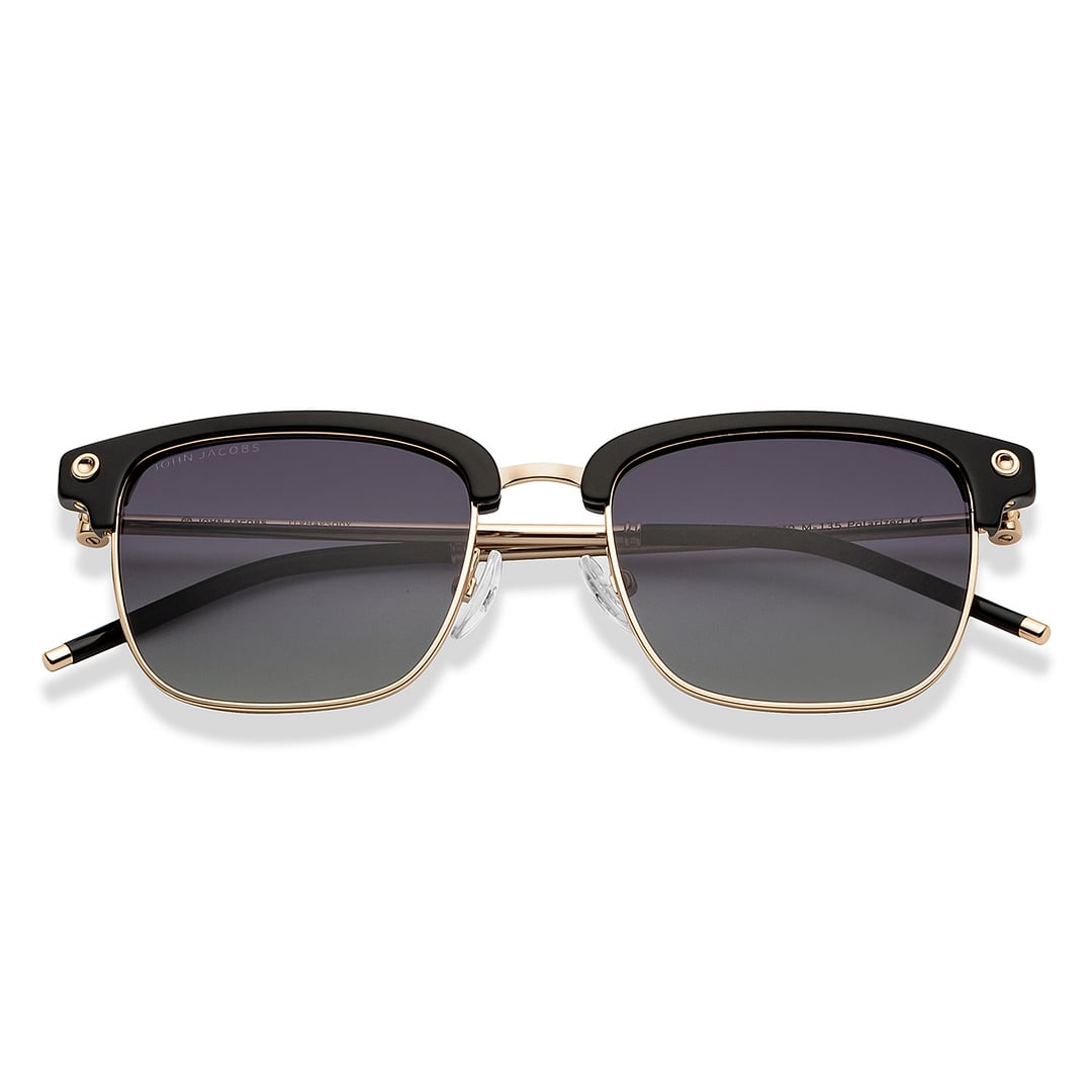 John Jacobs Online Black Full Rim Clubmaster left side