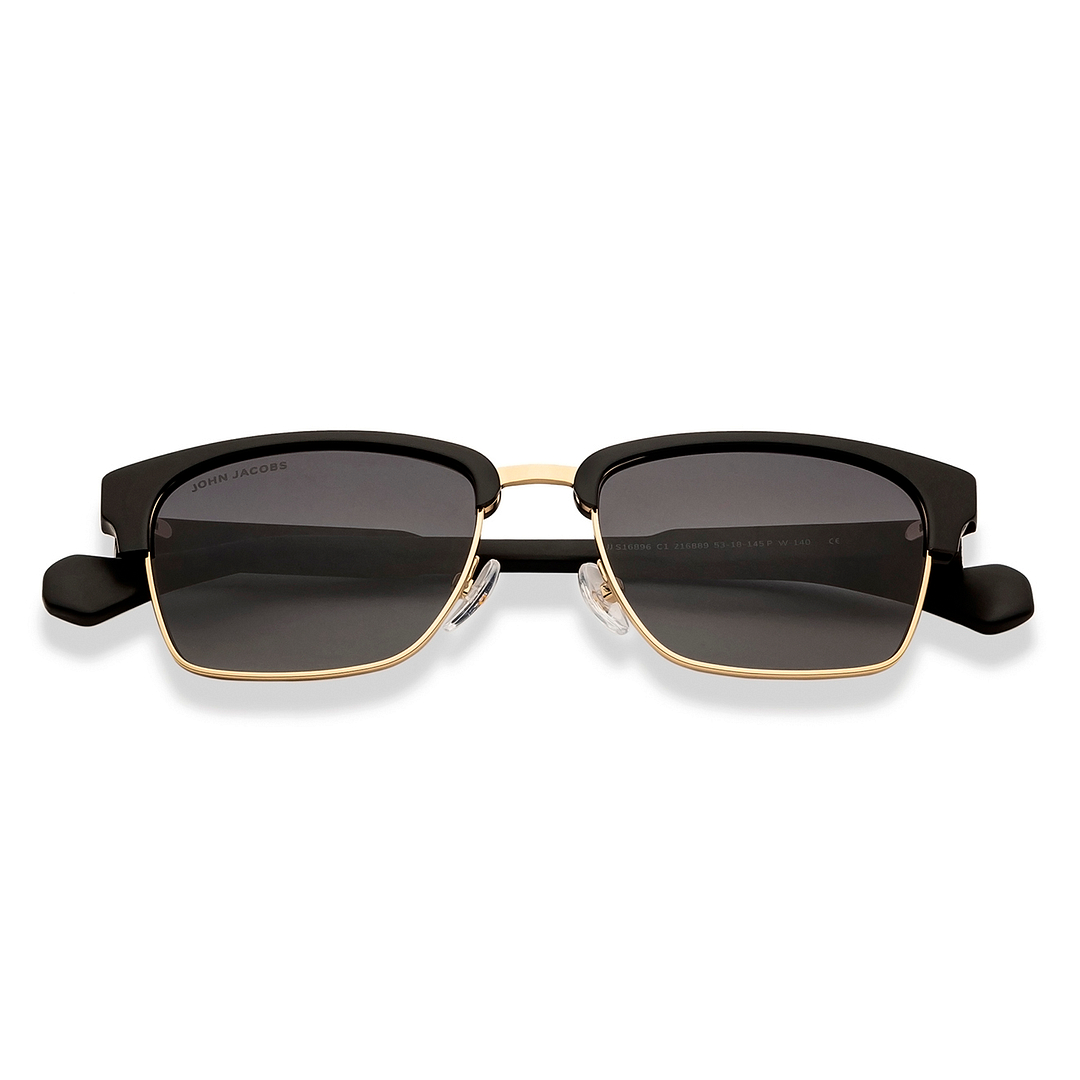 John Jacobs Online Black Full Rim Clubmaster left side