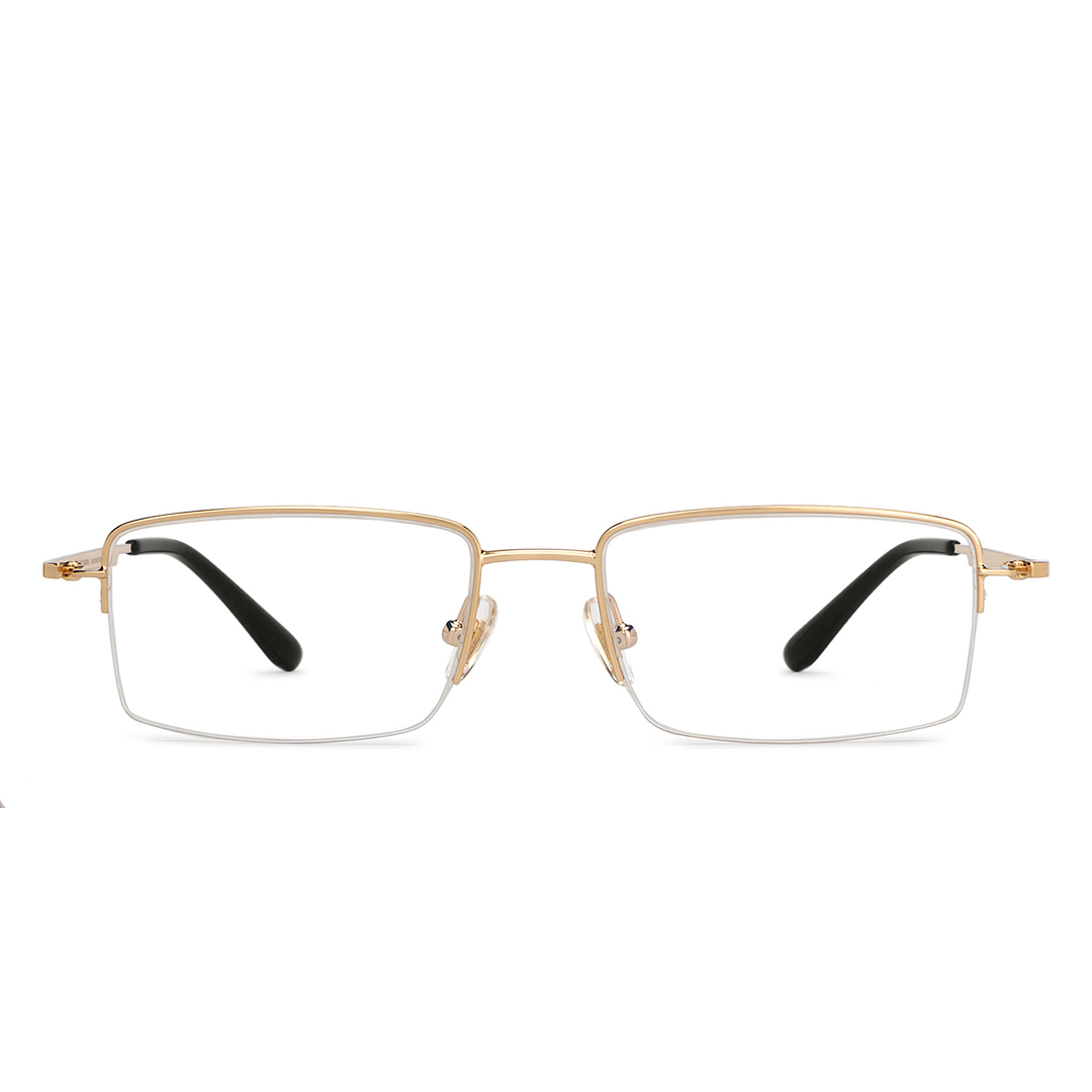 John Jacobs Online Gold Half Rim Rectangle left side
