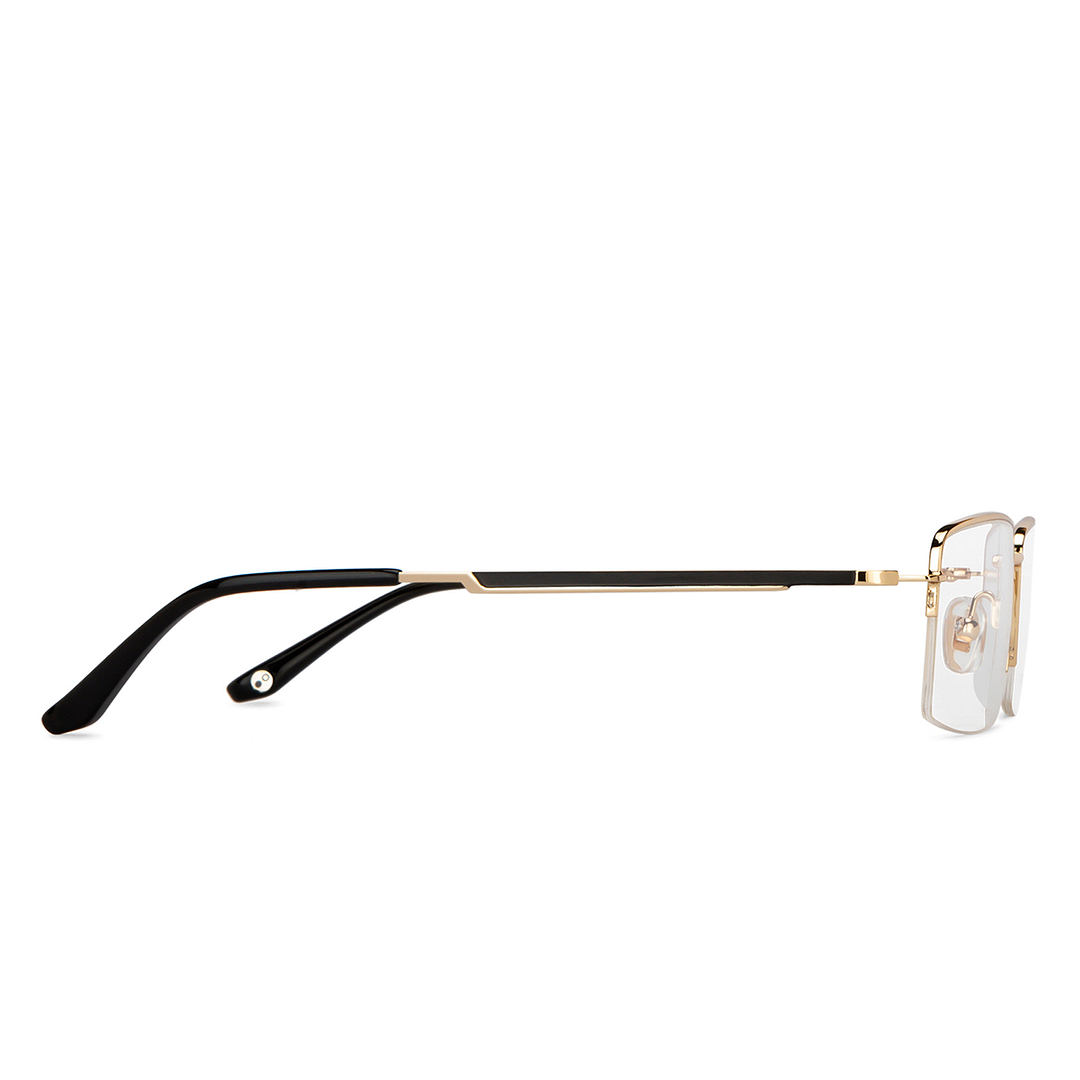 John Jacobs Online Gold Half Rim Rectangle left side