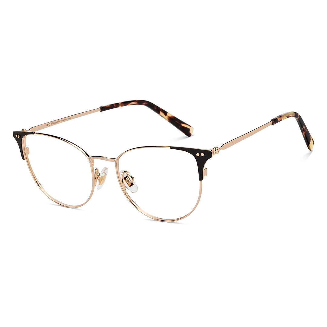 John Jacobs Online Rose Gold Full Rim Cat Eye right side