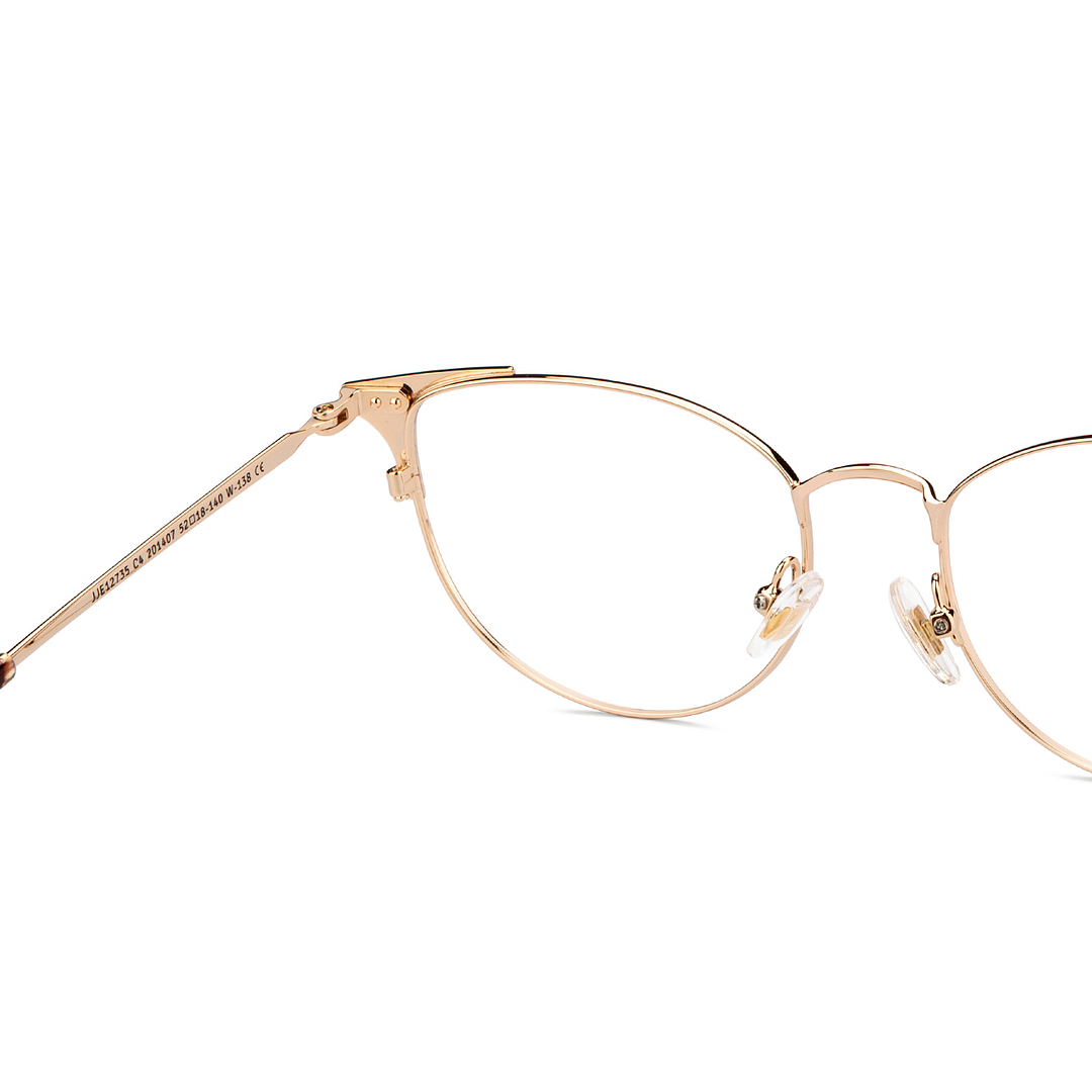 John Jacobs Online Rose Gold Full Rim Cat Eye right side