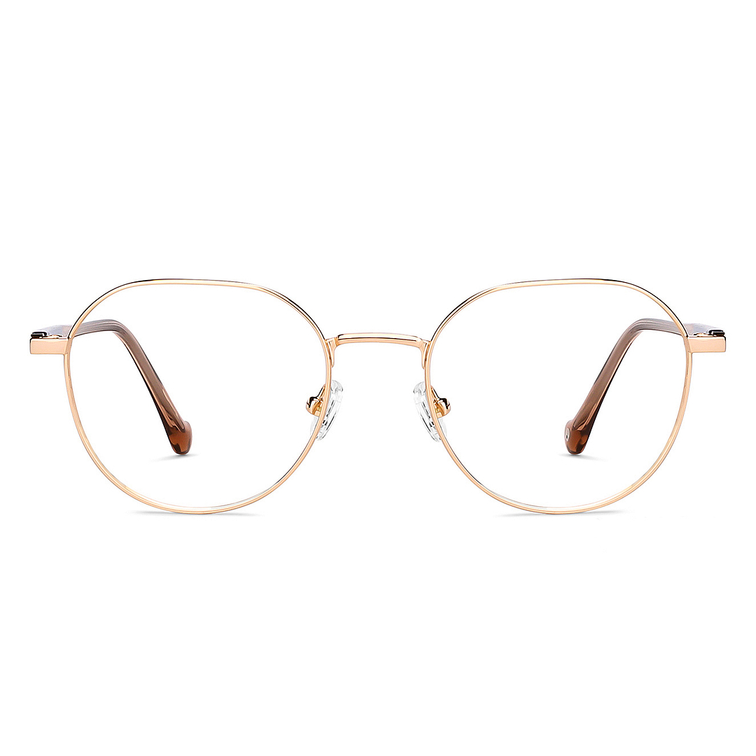 John Jacobs Online Gold Full Rim Geometric right side
