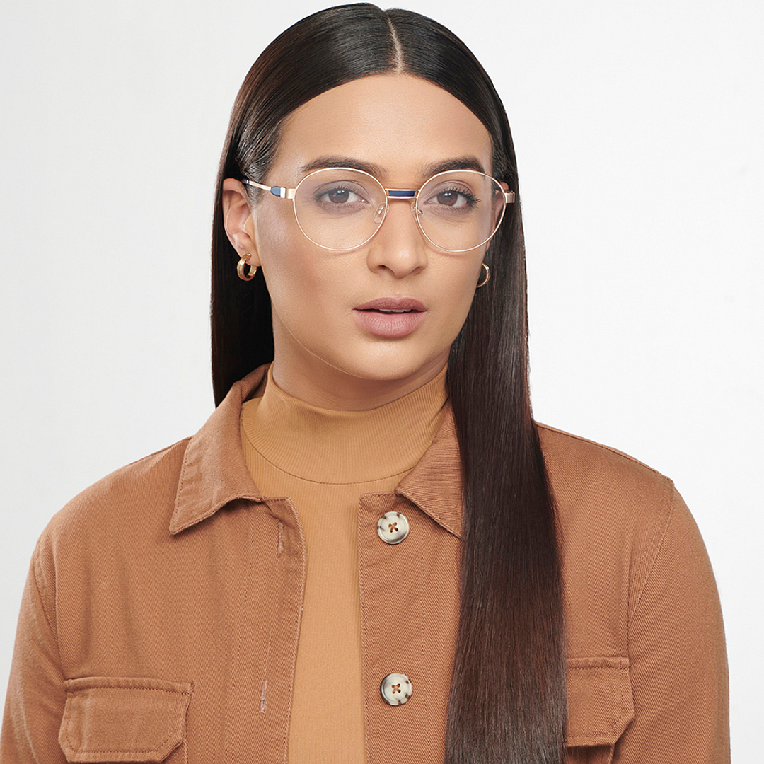 John Jacobs Gold Full Rim Round right side