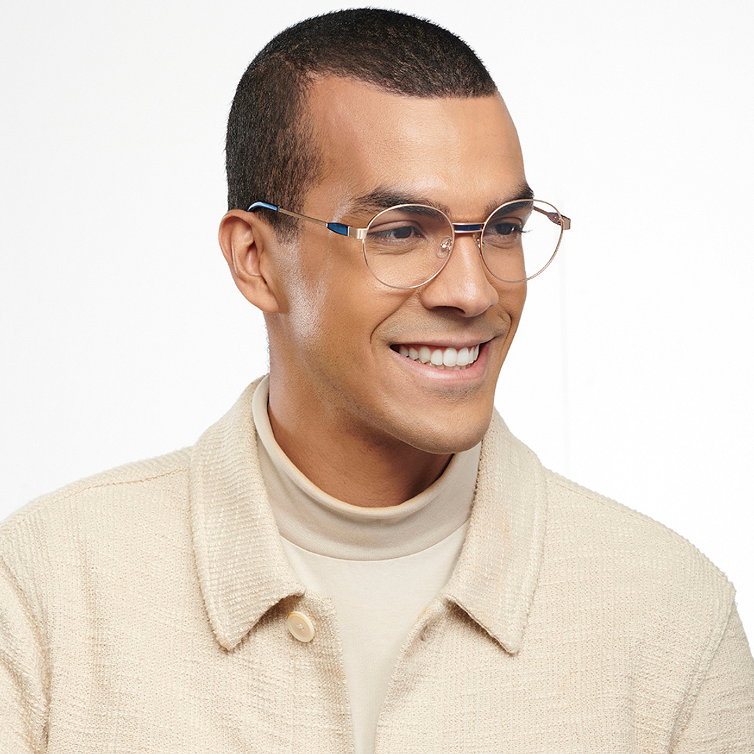 John Jacobs Gold Full Rim Round right side