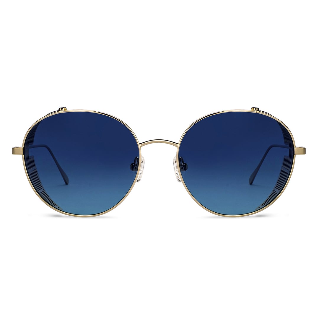 John Jacobs Gold Full Rim Round left side