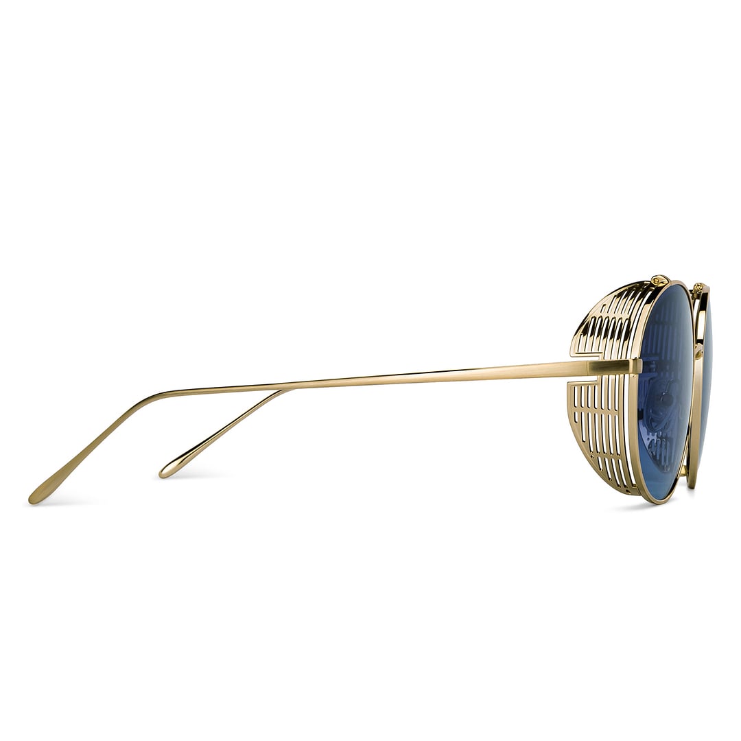 John Jacobs Gold Full Rim Round left side