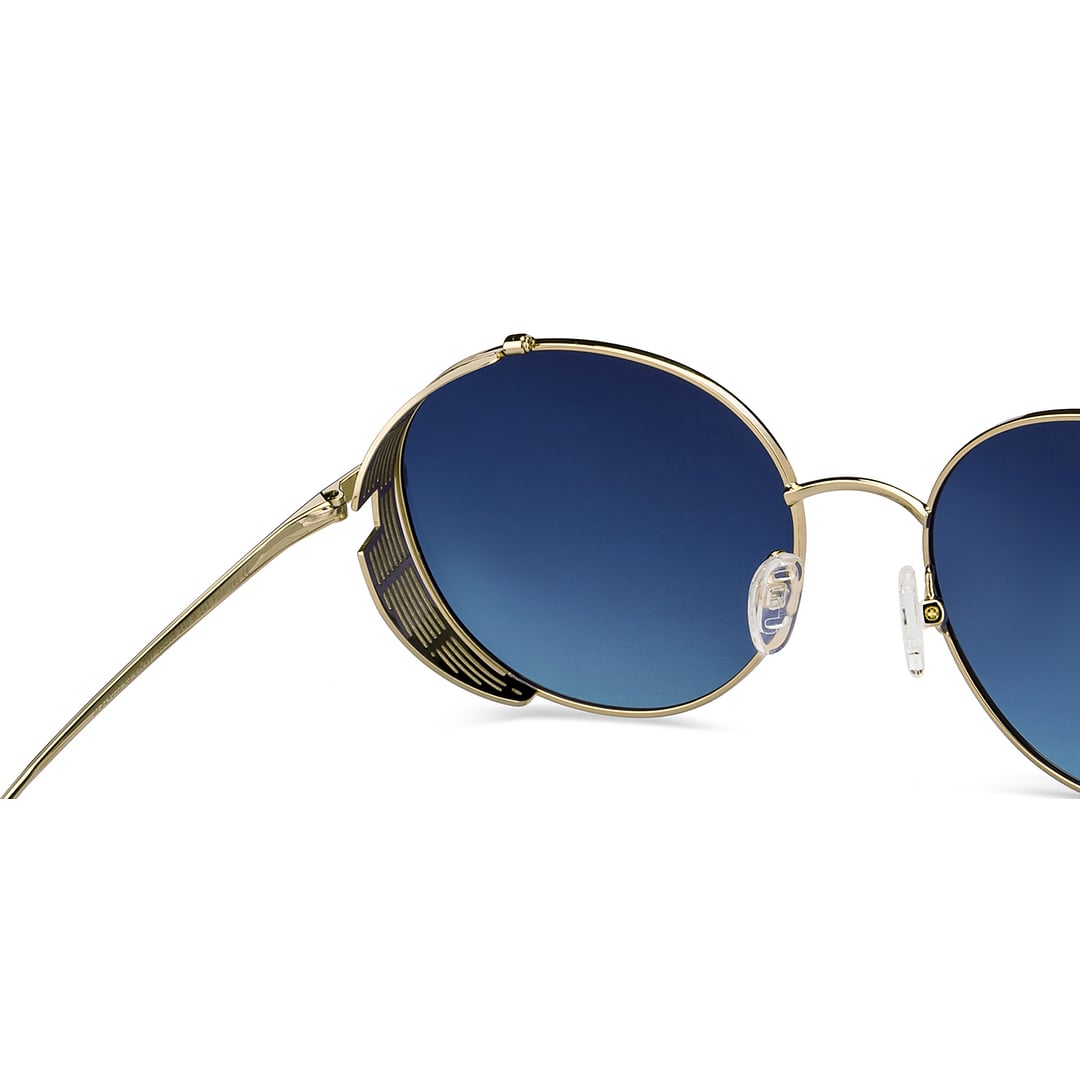 John Jacobs Gold Full Rim Round right side