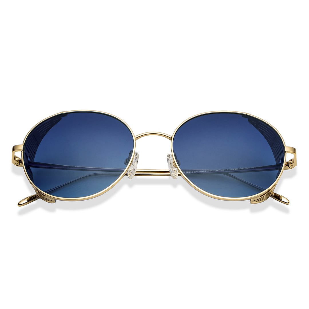 John Jacobs Gold Full Rim Round left side