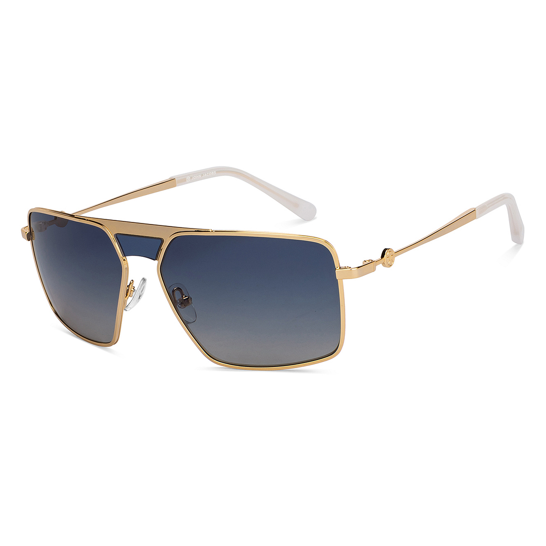 John Jacobs Gold Full Rim Square right side