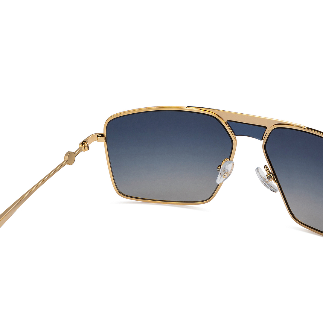John Jacobs Gold Full Rim Square right side