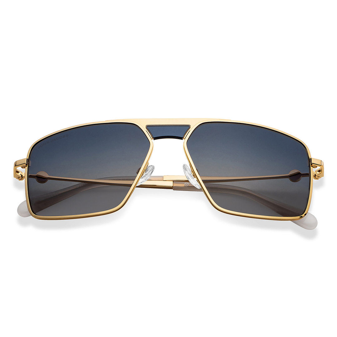 John Jacobs Gold Full Rim Square left side