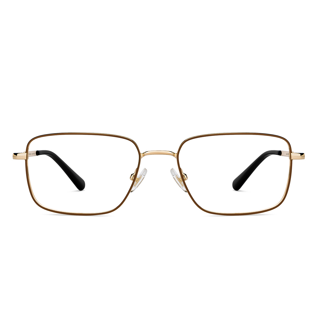 John Jacobs Gold Full Rim Square left side