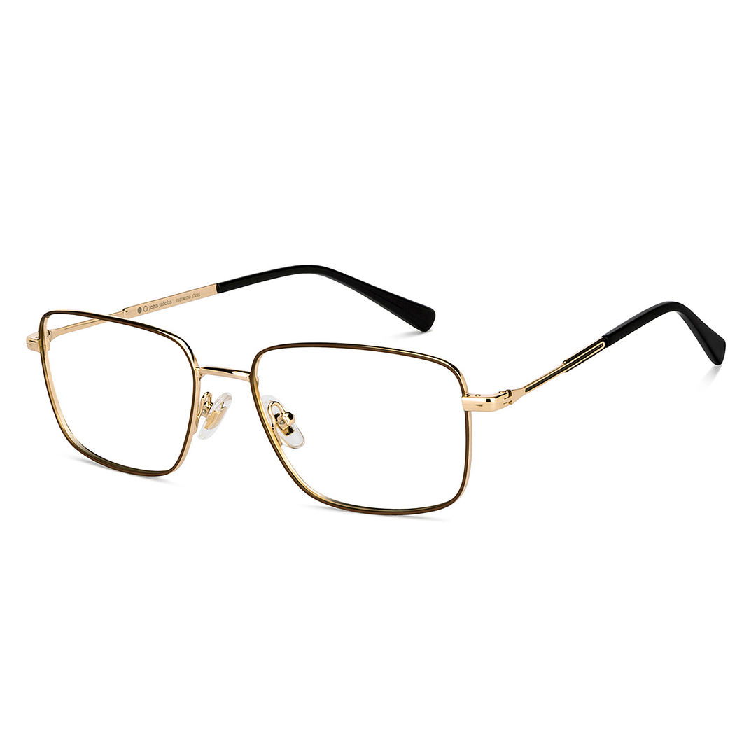 John Jacobs Gold Full Rim Square right side