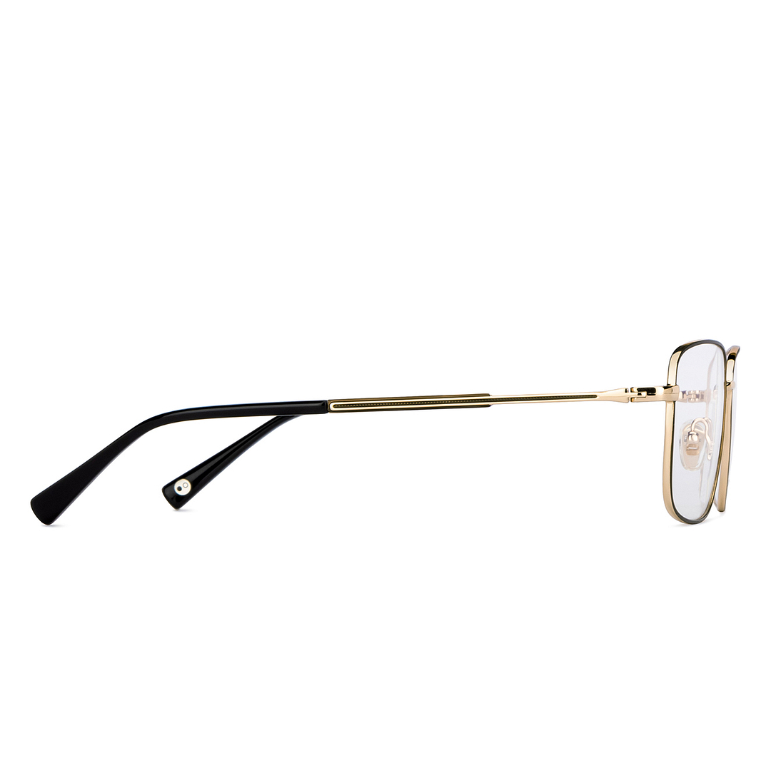 John Jacobs Gold Full Rim Square left side