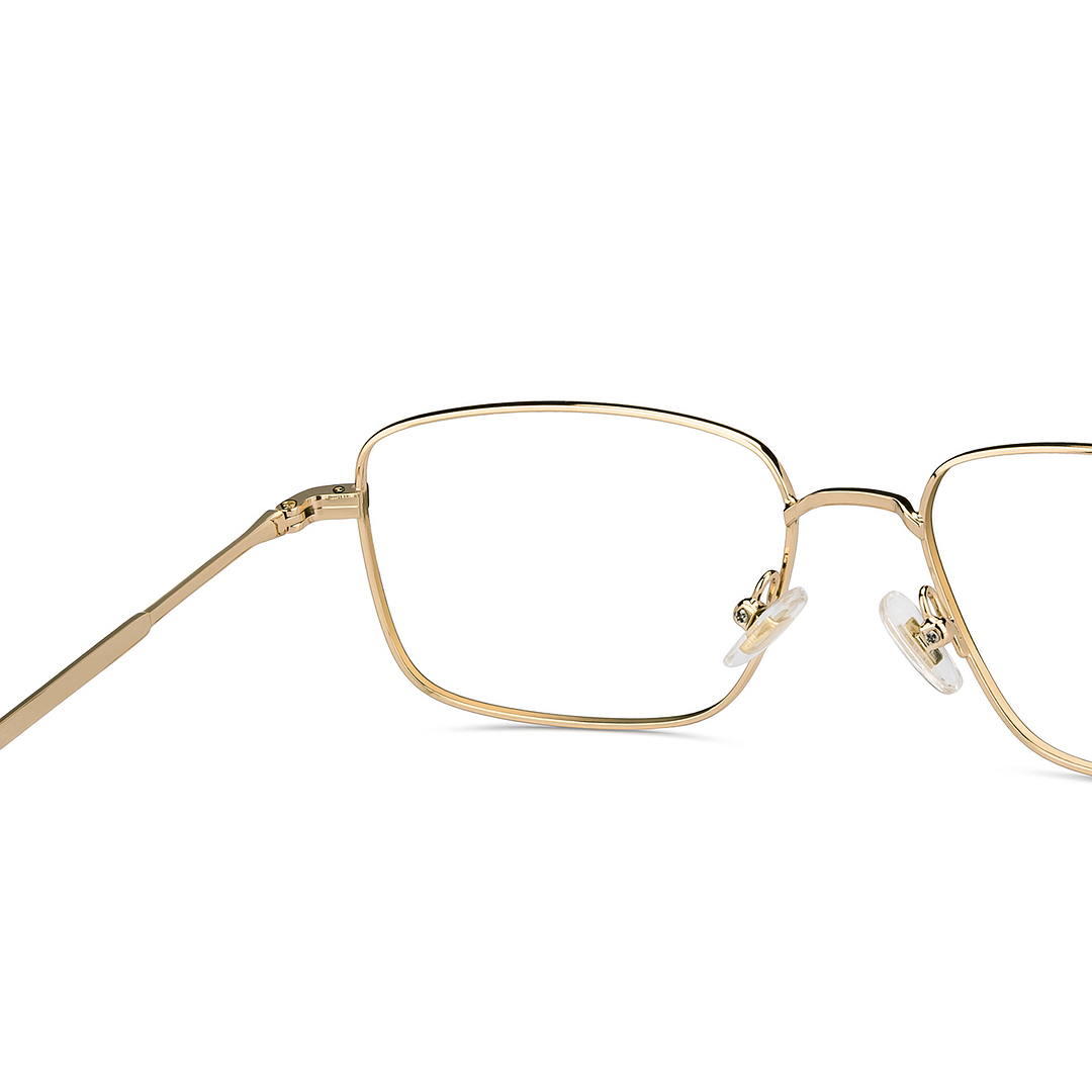 John Jacobs Gold Full Rim Square right side