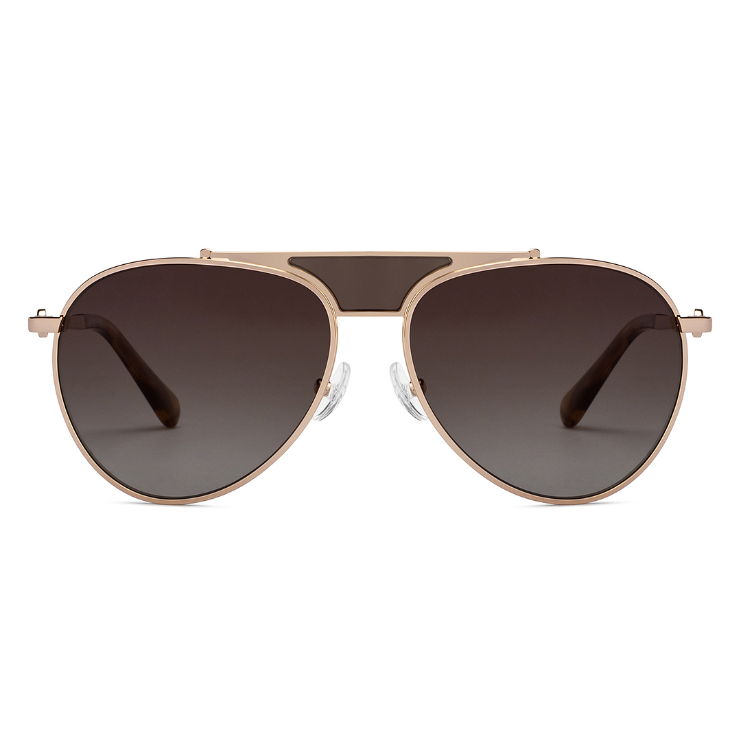 John Jacobs Gold Full Rim Square left side