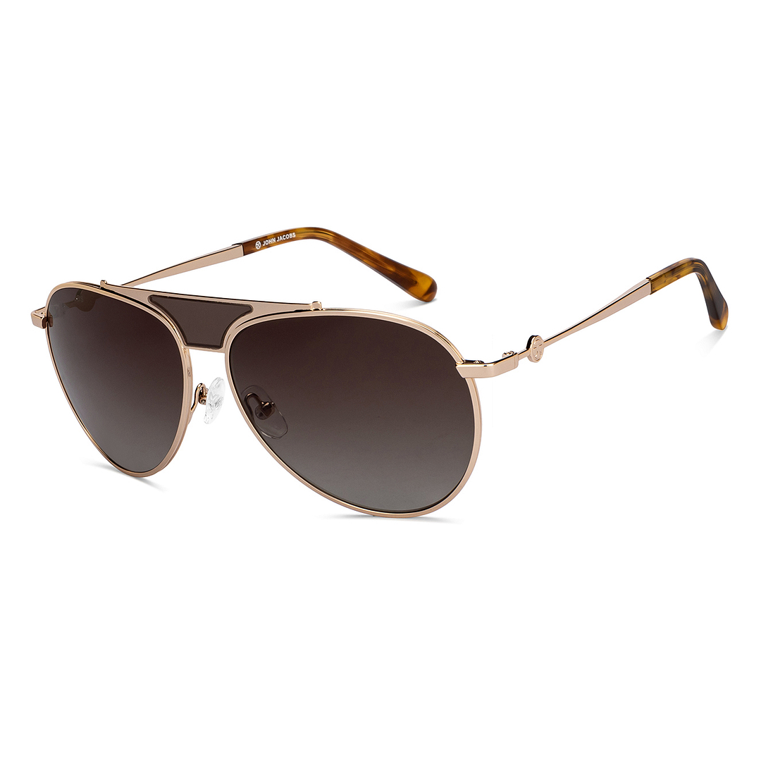 John Jacobs Gold Full Rim Square right side