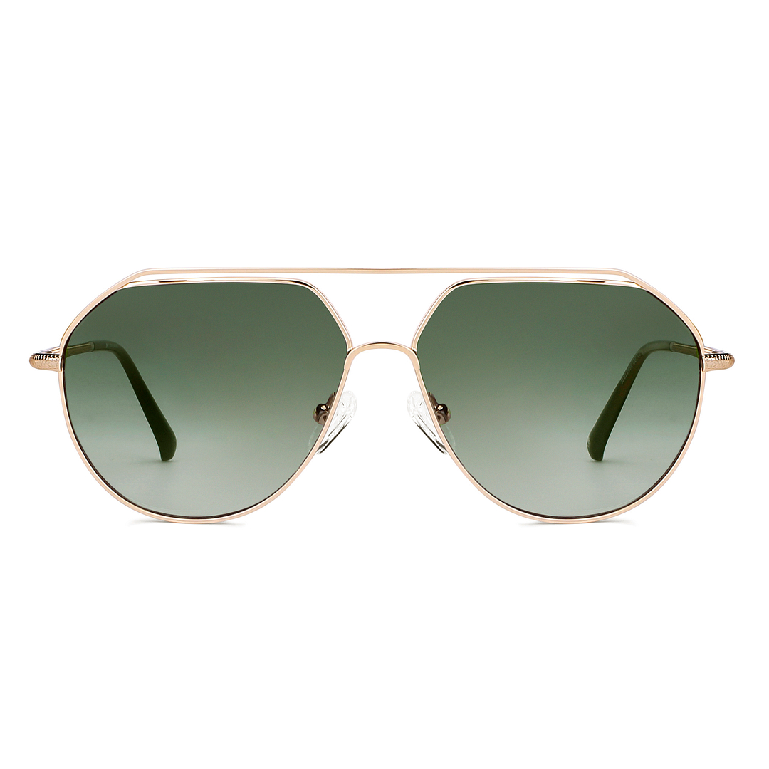 John Jacobs Online Gold Full Rim Aviator right side