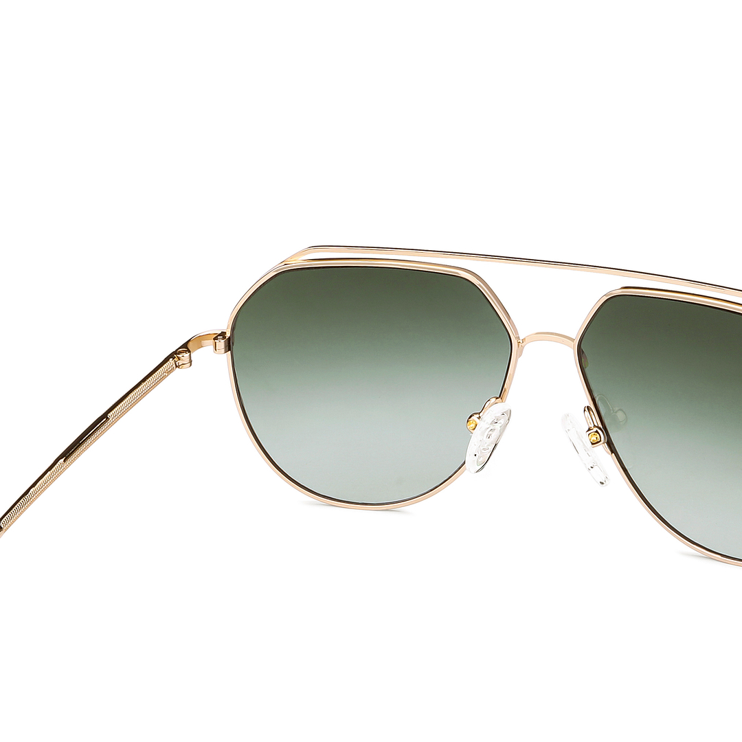 John Jacobs Online Gold Full Rim Aviator right side