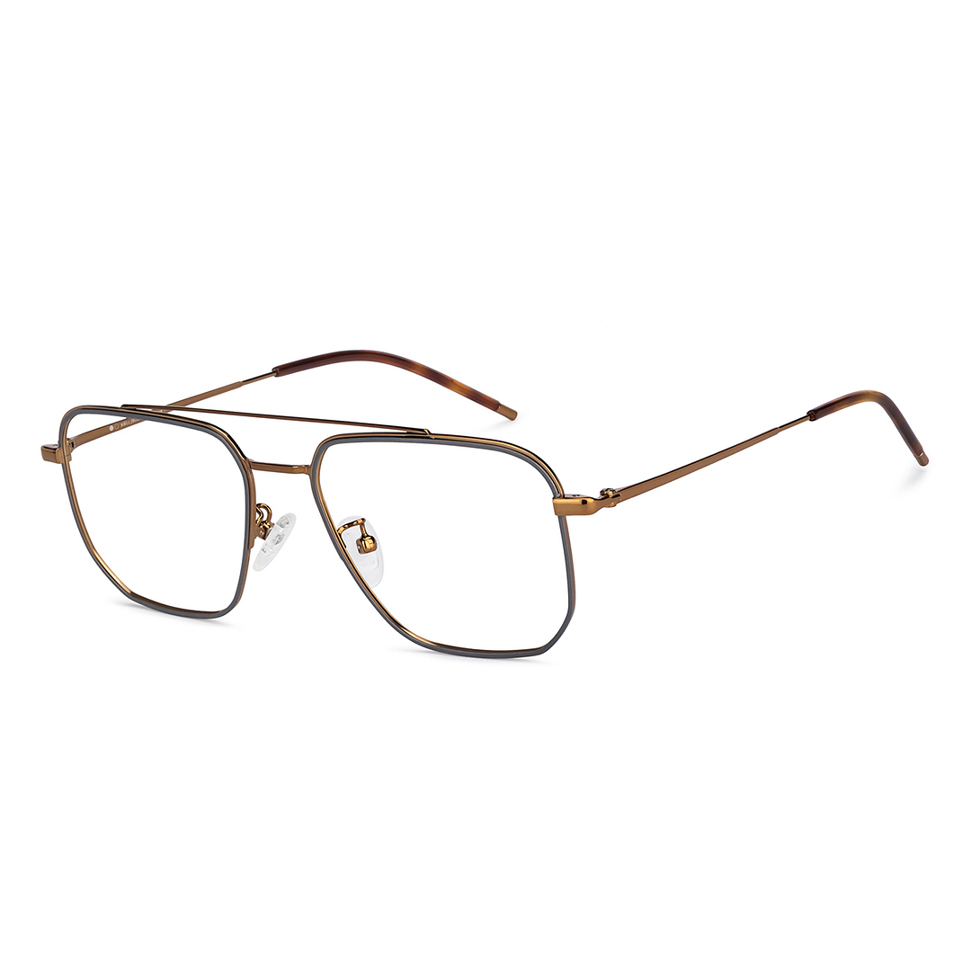 John Jacobs Online Gold Full Rim Square right side