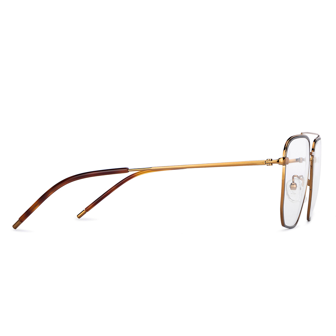 John Jacobs Online Gold Full Rim Square left side