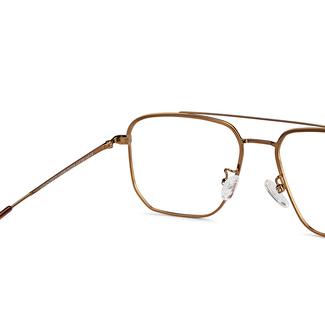 John Jacobs Online Gold Full Rim Square right side