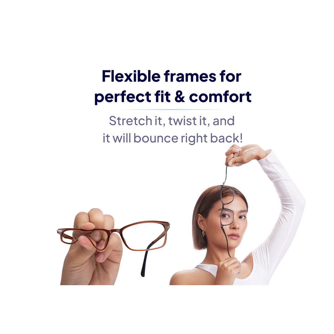 Lenskart Air Black Half Rim Rectangle right side