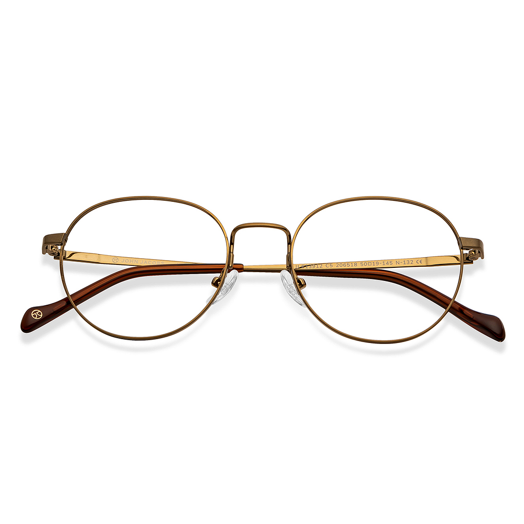 John Jacobs Online Dark Brown Full Rim Round left side