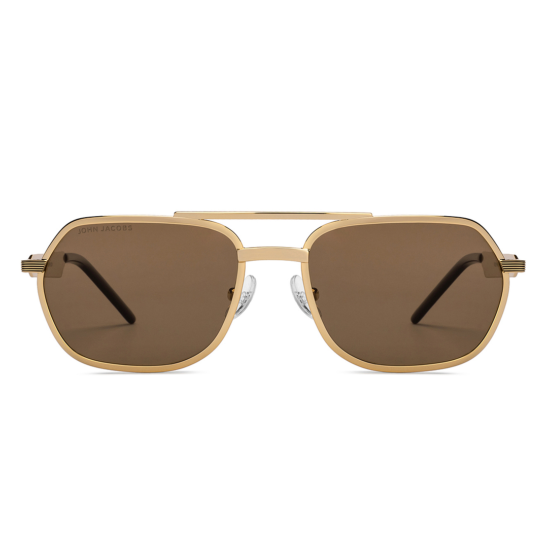 Buy Gold Brown Full Rim Square John Jacobs JJ Tints JJ S15464-C1