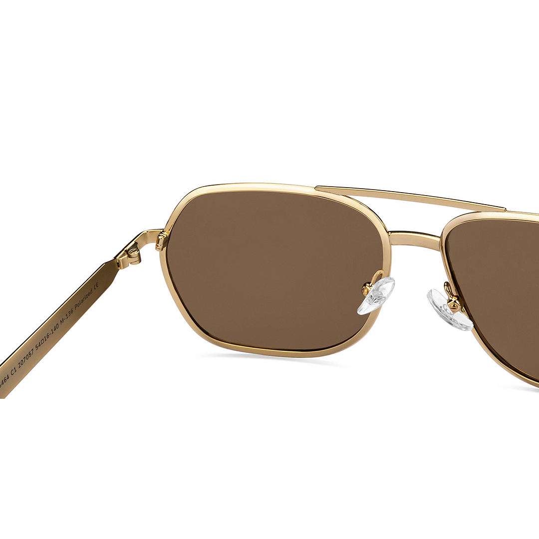 Buy Gold Brown Full Rim Square John Jacobs JJ Tints JJ S15464-C1