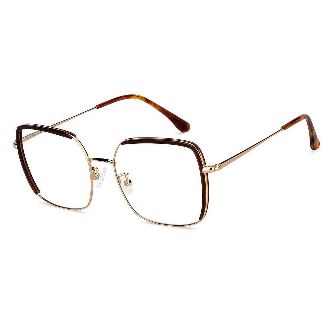 John Jacobs Online Gold Full Rim Square left side
