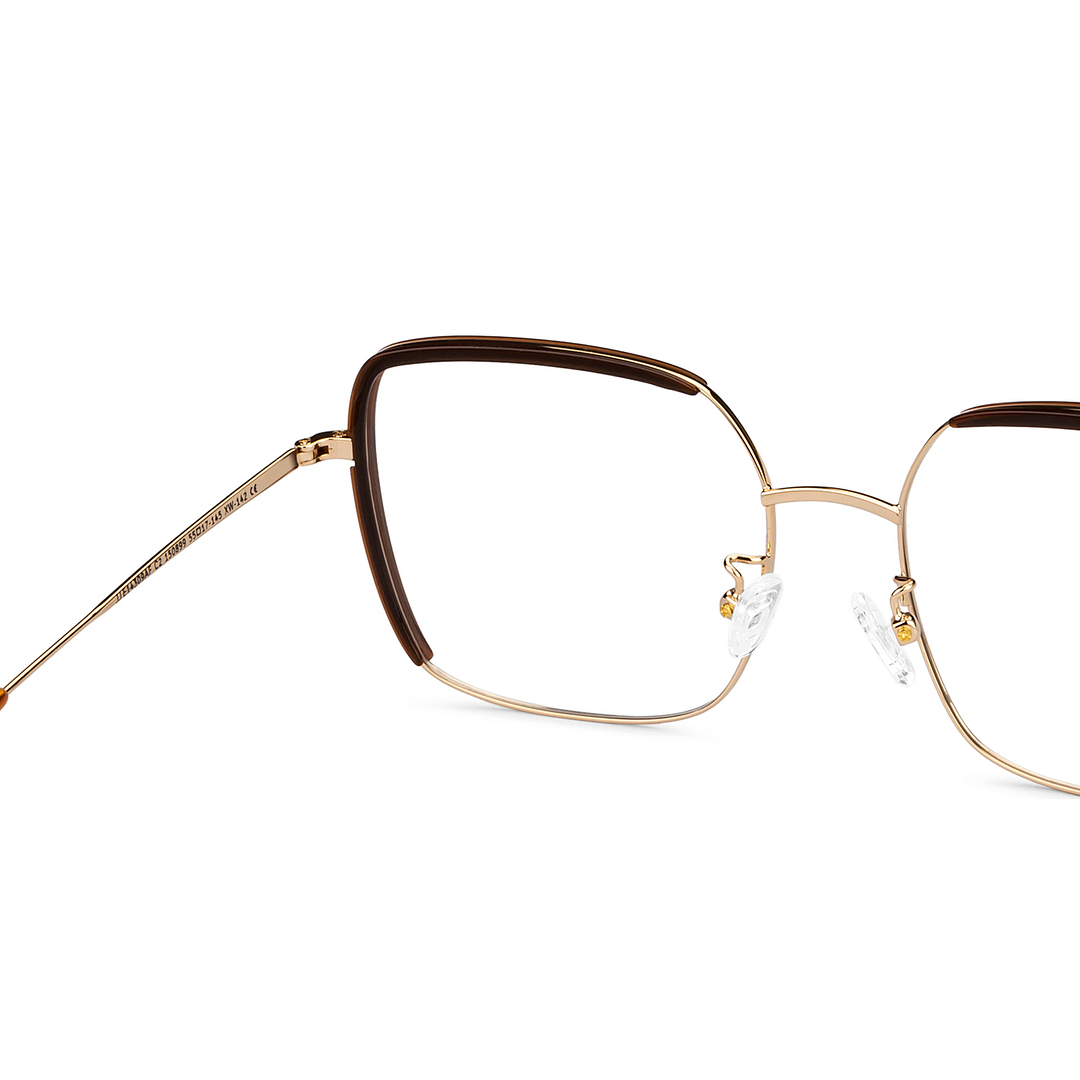 John Jacobs Online Gold Full Rim Square right side